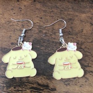 Pompompurin brand new earrings! Allergy friendly! Never worn